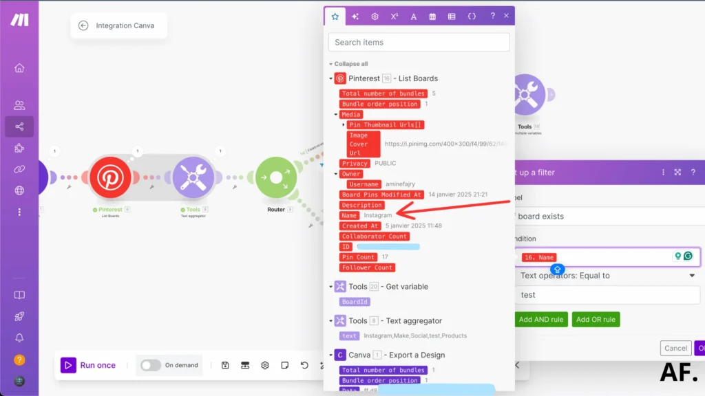 shows inside of filter and how to fill it