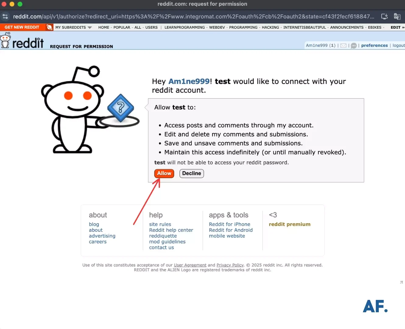 shows allow app reddit
