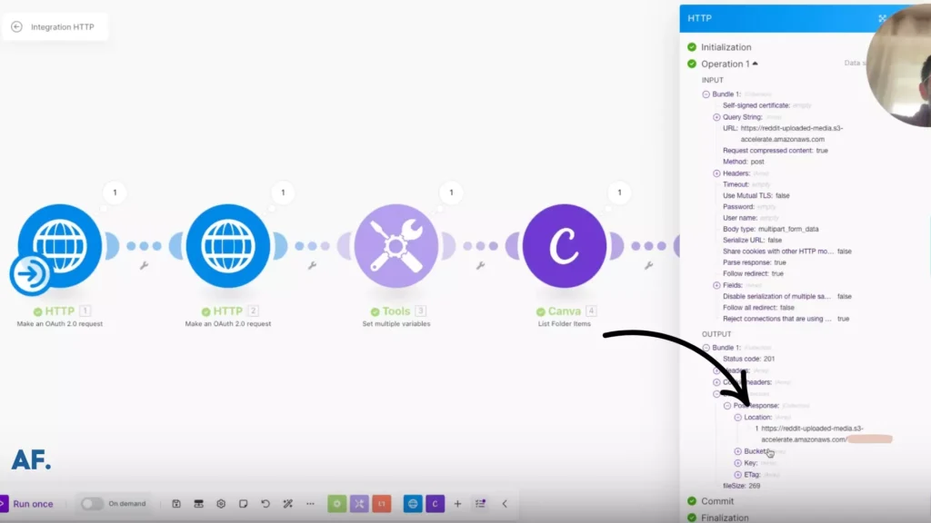 shows the final information we need