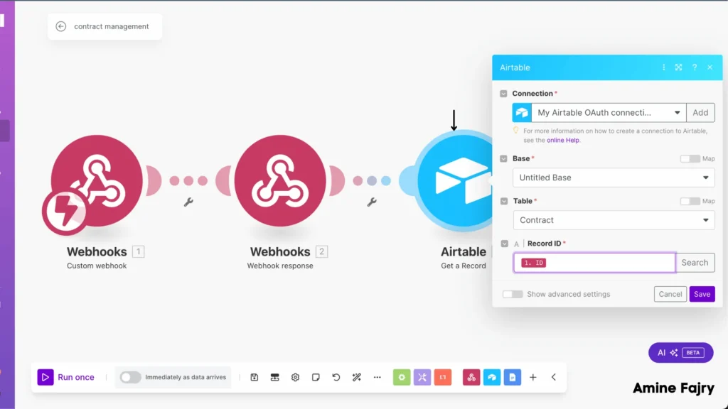 get a record module