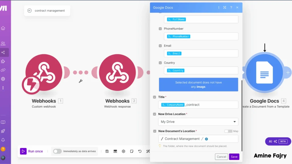 other values of google docs module