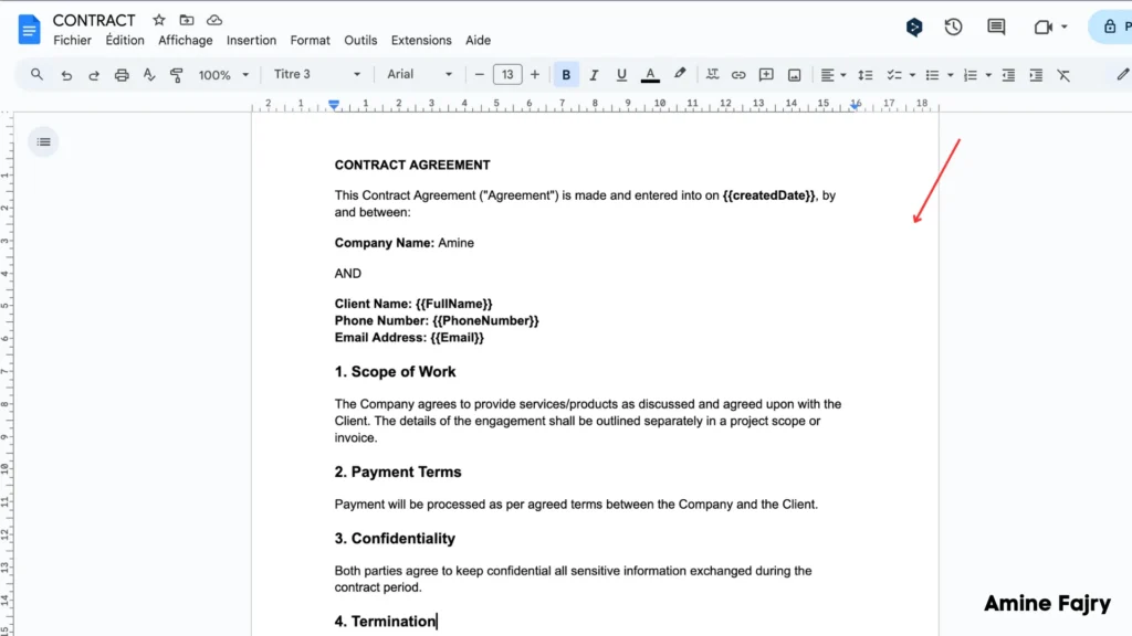 google doc template page 1