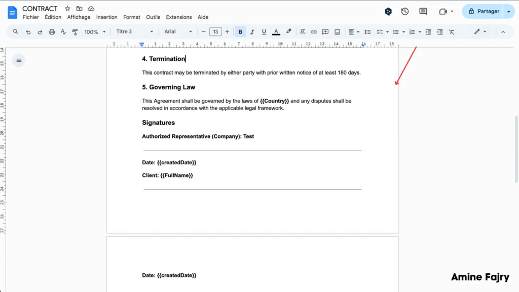 google doc template page 2