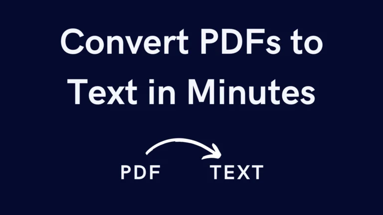 How to Convert a PDF to Text in Make Thumbnail Image