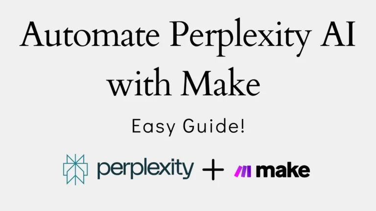 How to Automate Perplexity AI with Make Thumbnail Image