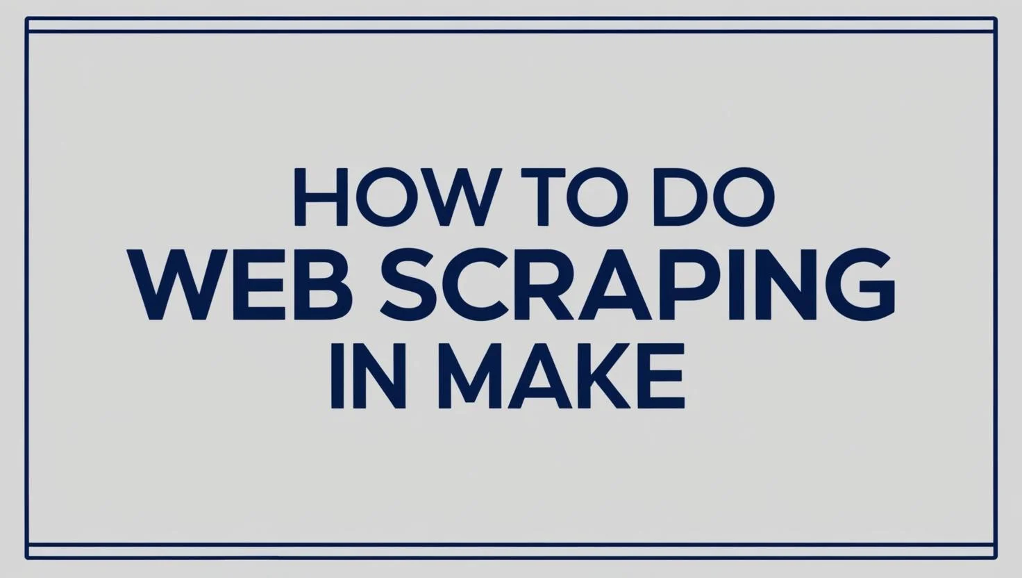 How to Do Web Scraping in Make Thumbnail Image